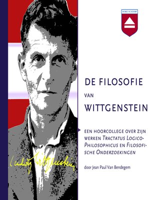 cover image of De filosofie van Wittgenstein